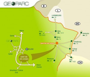 Carte Geoparc stage de pilotage